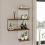 Hanah Home Cambel - Pine Estantería de Pared Pino y Blanco